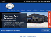 Tablet Screenshot of luyetautomotive.com